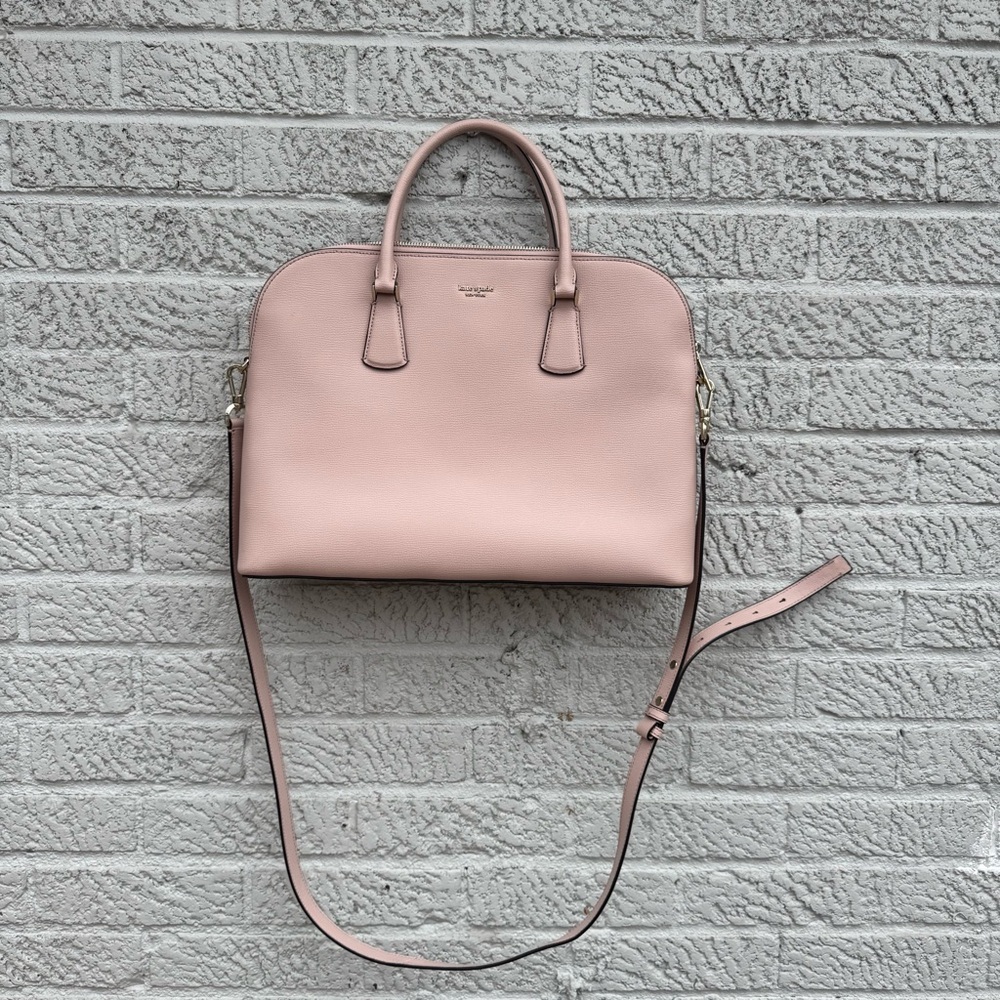 Kate Spade New York Sylvia Universal Slim Laptop Bag Blush Pink Leather